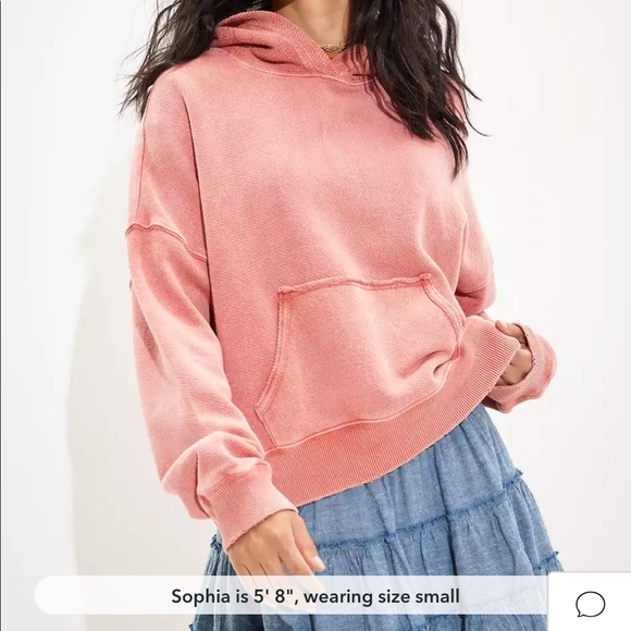 AE Textured Fleece Oversized Hoodie - Picture 2 of 13